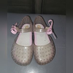 Mini Melissa Girls Toddlers Furadinha XL Bow Mary Jane Flat Size 10